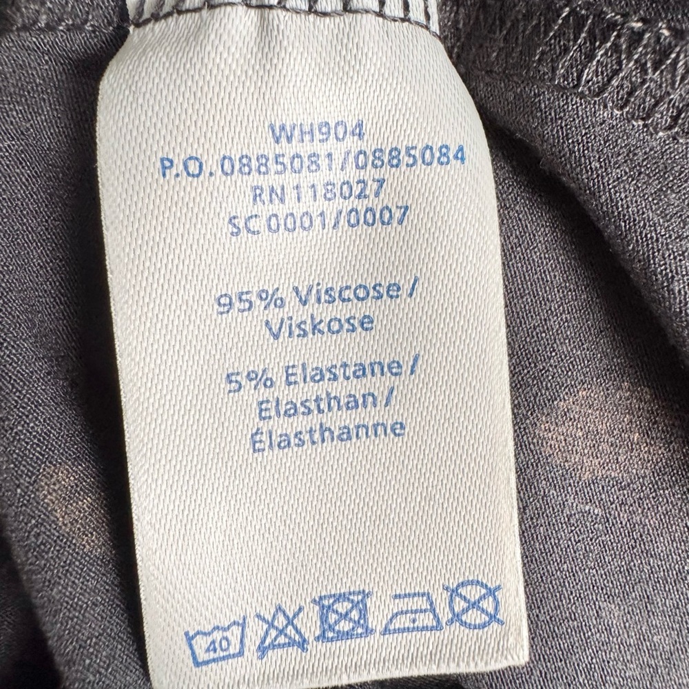 NWOT Boden Gray and Yellow Midi Sundress with Long Sleeves and V-Neck - Picture 8 of 9